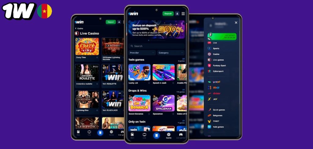 Application de casino 1Win : jeux disponibles pour les utilisateurs
