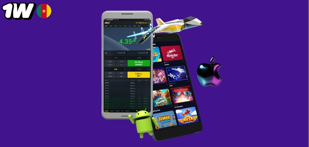 Aviator, JetX et autres jeux rapides sur 1Win Cameroun