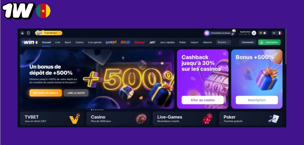Bonus de bienvenue 1Win : Jusqu'à 500 % sur votre premier dépôt