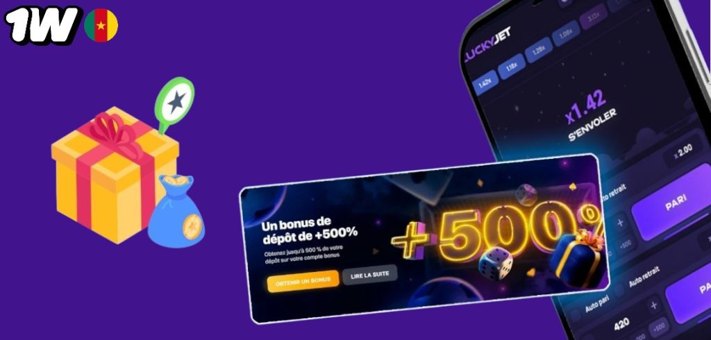 Bonus de bienvenue et autres promotions sur Lucky Jet Cameroun