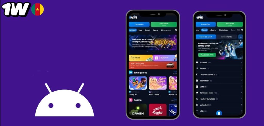 Télécharger et installation de l'application 1Win APK sur Android